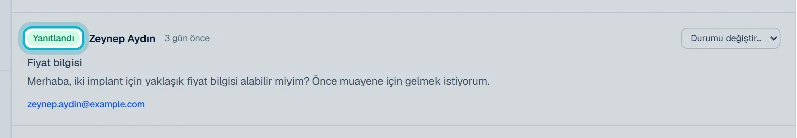 Yanıtlandı etiketi taşıyan mesaj