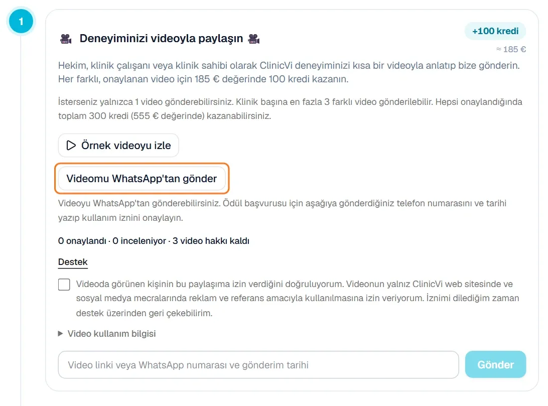 Kazanç Merkezi’nde videolu yorum görevi